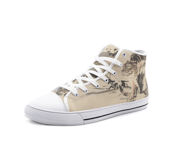 Tiger Head High Top Canvas Shoes