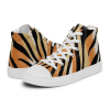 Tiger Print Women's High-Top Canvas Shoes